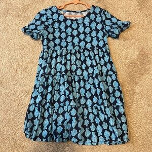 Lilly Pulitzer Blue and Teal Kids Casual Dress
